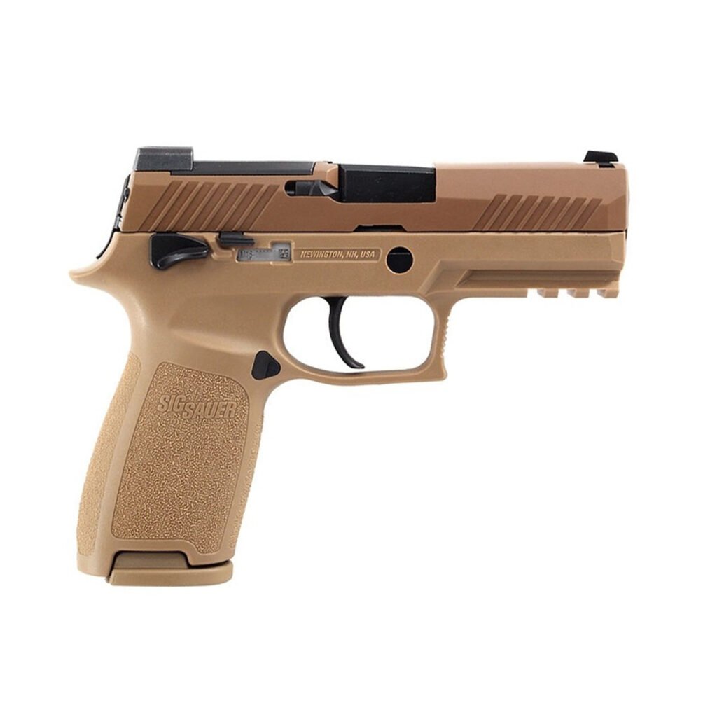 Pistola Sig Sauer P320 M18 Coyote, armas paraguai, arma no paraguai, comprar armas, loja de armas